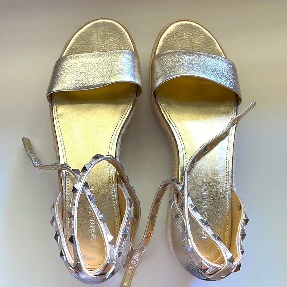 Marc Fisher Jazlyn Studded Ankle Strap Espadrille